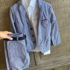 Shirt, jacket, belt, short